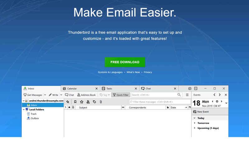 thunderbird email client for mac